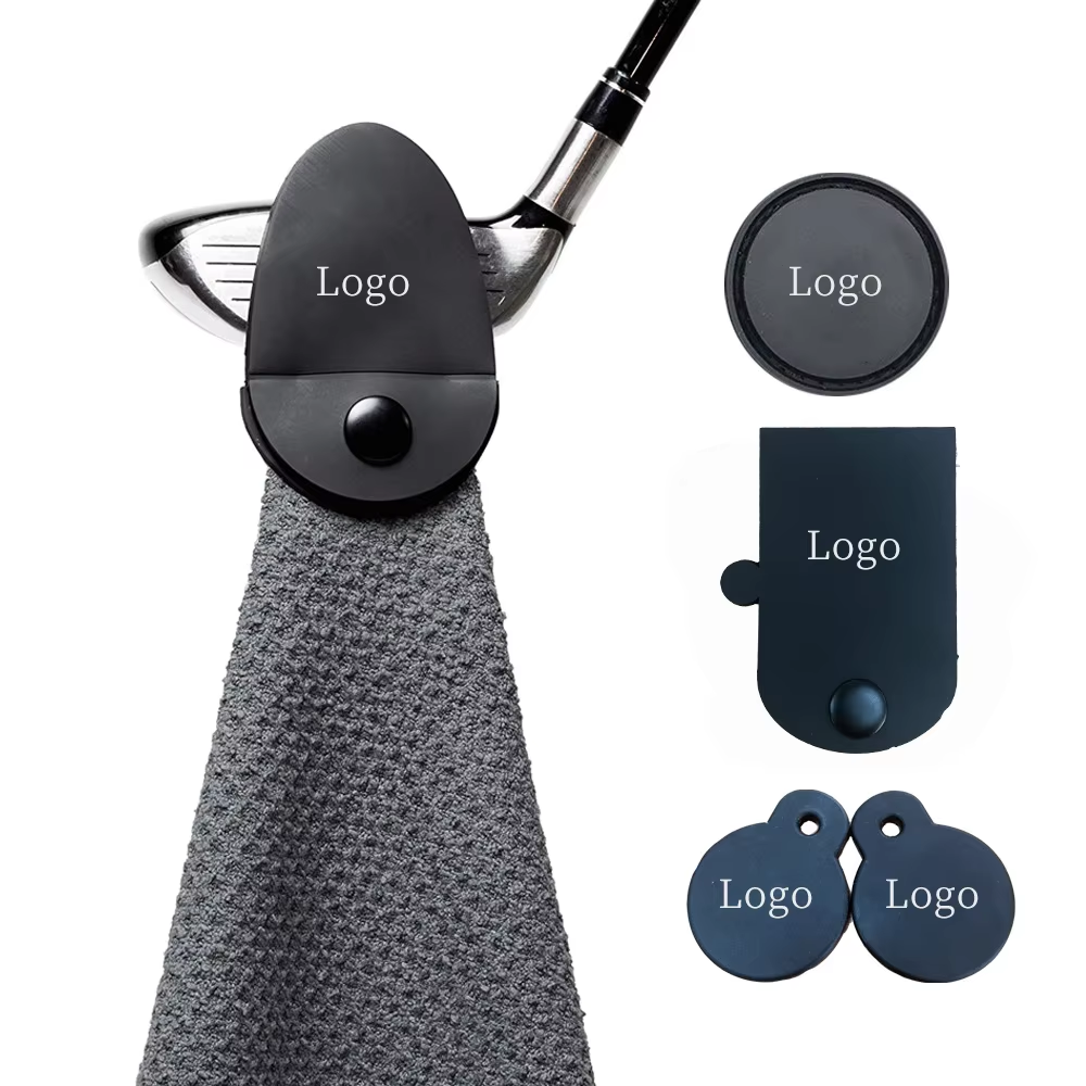 Custom Microfiber Waffle Large Golf Towel With Magnet Outdoor Golf Ball Cleaning Magnetic Gym Sports Waffle Towels for Men