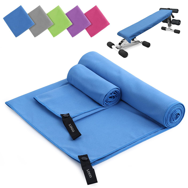 80% Polyester 20% Polyamide Microfiber Fabric Sports Towels With Custom Logo Size For Gym